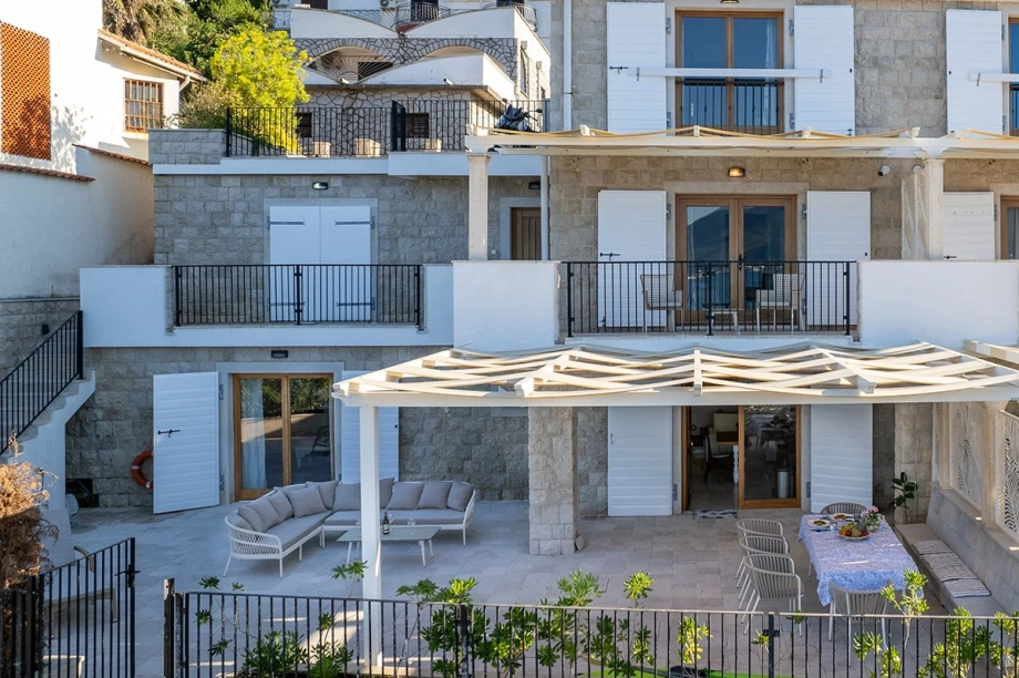 Beautiful Exterior with Traditional Stonework at Montenegro Villa