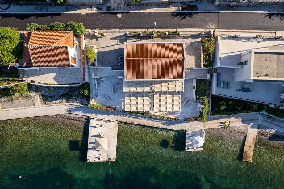 Charming Wooden Bridge Leading to Serene Garden at Montenegro Villa