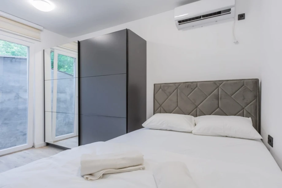 Luxurious bedroom with king bed in Montenegro villa