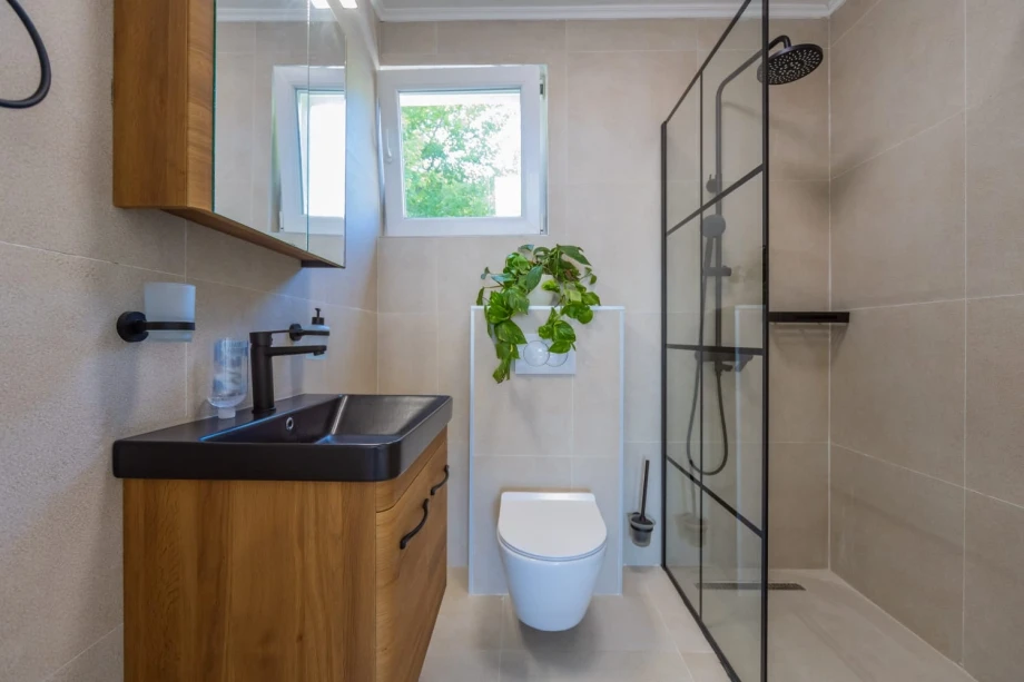 Fully equipped modern bathroom in a Montenegro villa