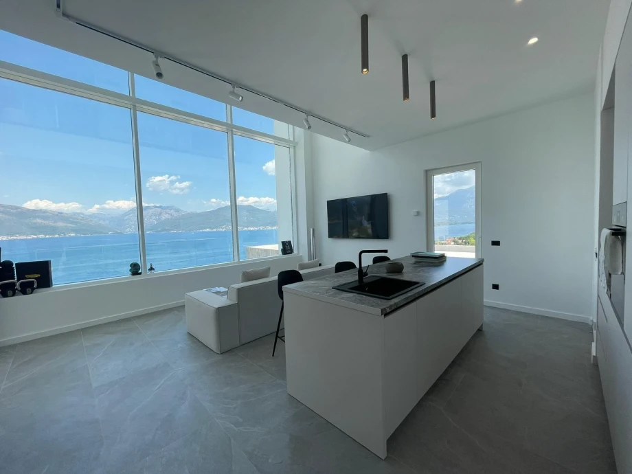 Panoramic Adriatic View from Villa Living Room