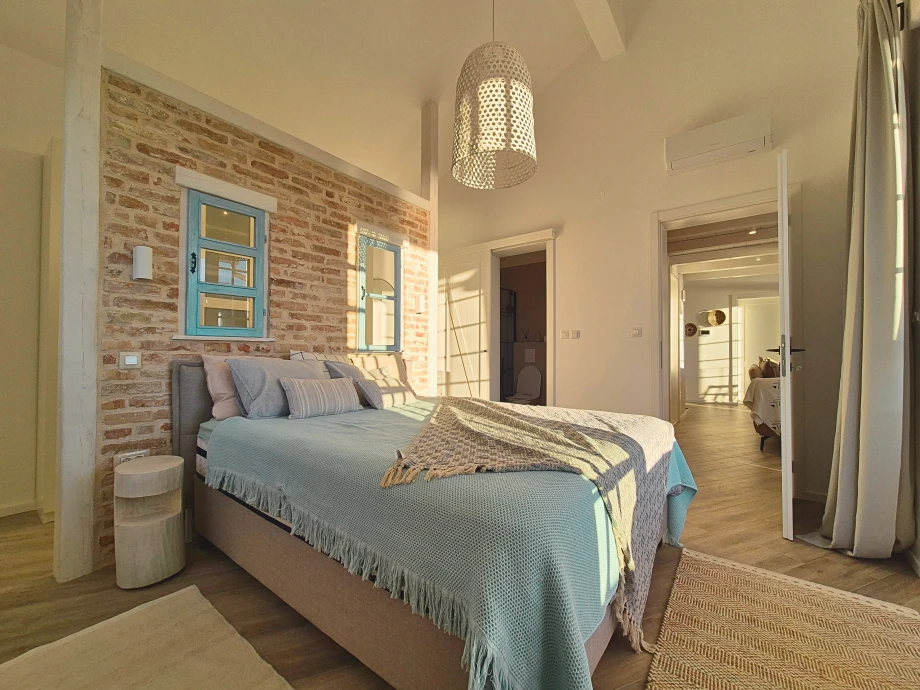 Bright second-story bedroom