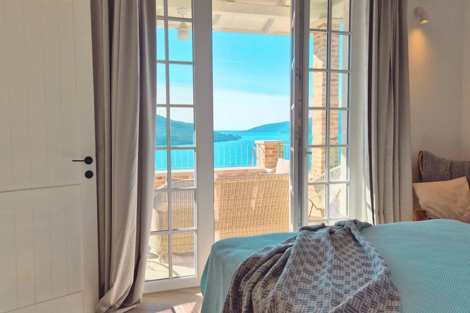 Bedroom with Scenic Window View